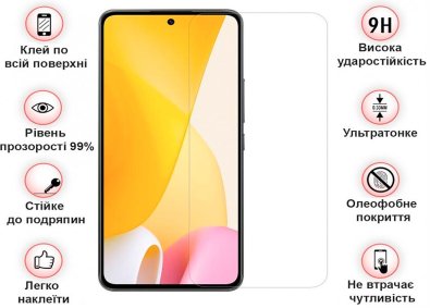 Захисне скло BeCover for Xiaomi 12 Lite - Crystal Clear Glass (708559)