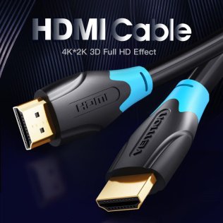 Кабель Vention v2.0 HDMI / HDMI 5m Black (AACBJ)