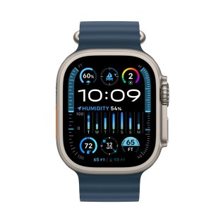 Смарт годинник Apple Watch Series Ultra 2 GPS 49mm Titanium Case with Blue Ocean Band (MREG3)