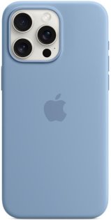 Чохол Apple for iPhone 15 Pro Max - Silicone Case with MagSafe Winter Blue (MT1Y3)