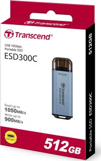 Зовнішній SSD-накопичувач Transcend ESD300 512GB Sky Blue (TS512GESD300C)