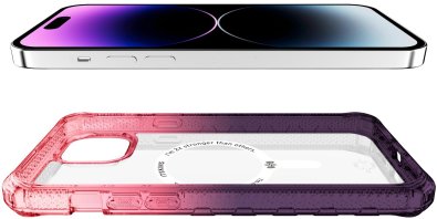 Чохол iTSkins for iPhone 15 Supreme R Prism with MagSafe Light pink and grey (AP5N-SUPMA-LPGR)