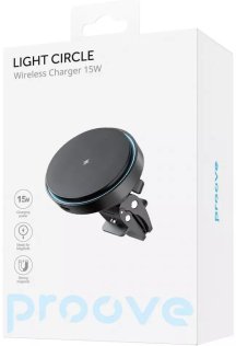 Кріплення для мобільного телефону Proove Light Circle 15W Black (WHLC15010001)
