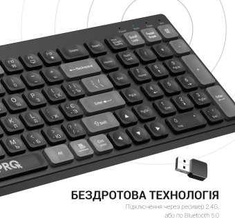 Клавіатура OfficePro SK985B Wireless Black