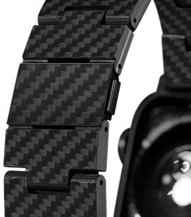 Ремінець Pitaka for Apple Watch 49/45/44mm - Fiber Watch Band Retro Black/Grey (AWB2311)