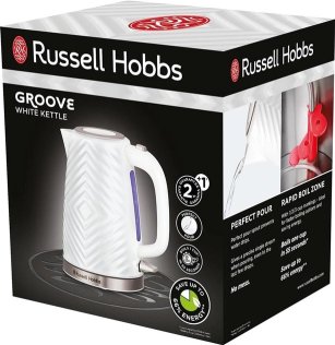 Електрочайник Russell Hobbs Groove White (26381-70)