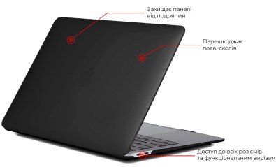 Чохол ArmorStandart for MacBook Pro 13.3 2020/2022 - Matte Shell Black (ARM58737)