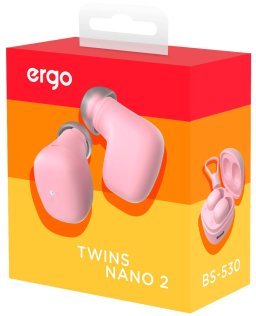 Навушники ERGO BS-530 Twins Nano 2 Pink (BS-530P)