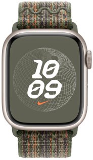 Ремінець Apple for Apple Watch 41mm - Nike Sport Loop Sequoia/Orange (MTL33)