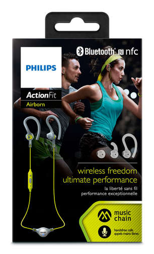 Гарнітура Philips ActionFit SHQ8300LF зелена/сіра