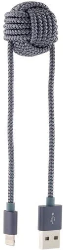 Фото: Кабель USB Recci RCL-K100 Ball AM / Lightning 0.15 м темно-сірий № 6 | KTC