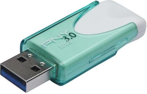 Флешка USB PNY Attache 4 32 ГБ (FD32ATT430-EF) зелена