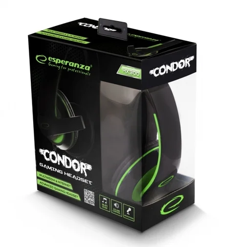 Фото: Гарнітура Esperanza Earphones EGH300G чорна/зелена № 6 | KTC
