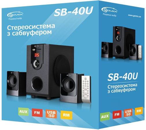 Акустична система Gemix SB-40U чорна