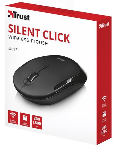 Мишка, Trust  Mute Silent Click Wireless Чорна