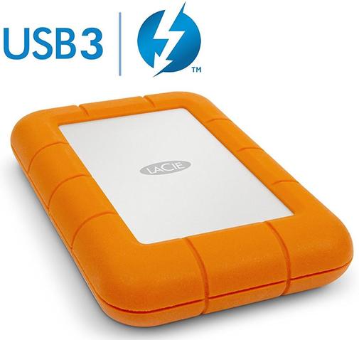 Зовнішній жорсткий диск LaCie Rugged Thunderbolt 1 TB STEV1000400 Orange