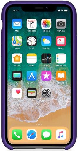 for iPhone X - Silicone Case Ultra Violet