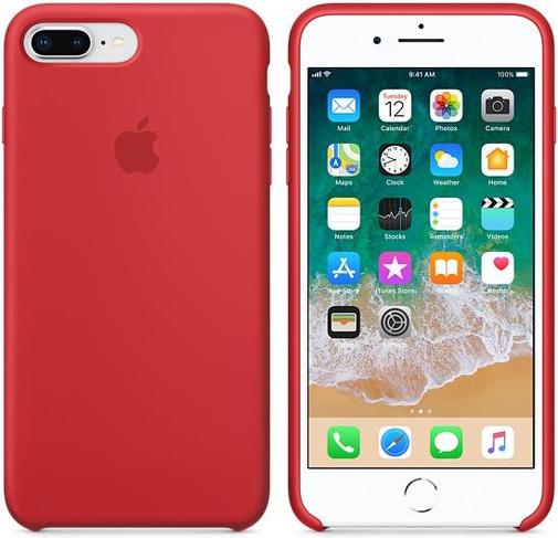 for iPhone 8Plus/7Plus - Silicone Case (PRODUCT) Red