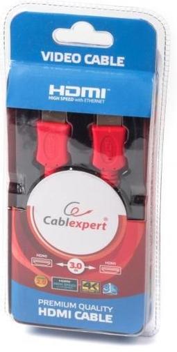 Кабель HDMI to HDMI v2.0, 3m, Gembird, позолочені конектори, (блістер) Black