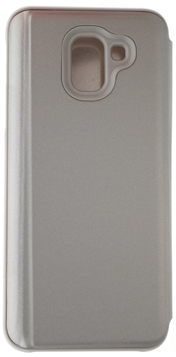 for Samsung J6 2018 - MIRROR View cover Silver