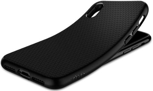 Чохол-накладка Spigen для iPhone X - Liquid Air Matte Black