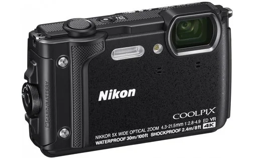 Фото: Компактна фотокамера Nikon Coolpix W300 Black (VQA070E1) № 7 | KTC