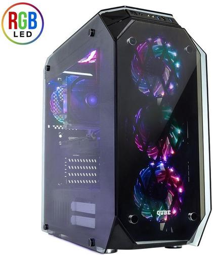 Корпус для ПК QUBE Qube Mirror Rainbow Black (QBM97_FMNU3)