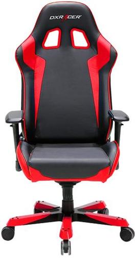 Крісло ігрове DXRacer King OH/KS00/NR, PU шкіра, Al основа, Black/Red