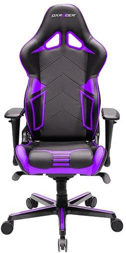 Крісло ігрове DXRacer Racing OH/RV131/NV, PU шкіра, Al основа, Black/Violet