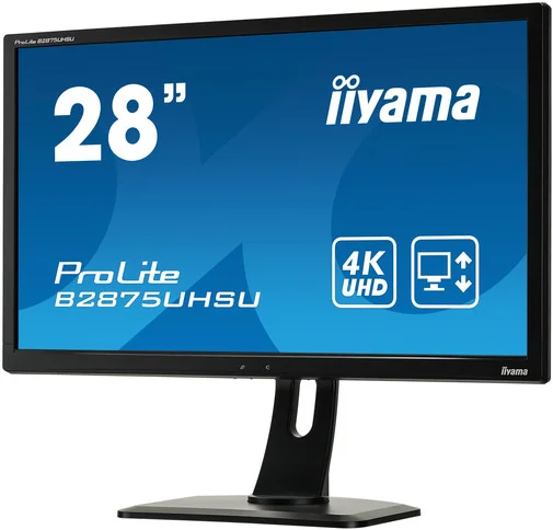 Фото: Монітор iiyama B2875UHSU-B1 Black - 28" TN+Film / 3840×2160 / 75 Гц / Pivot / HAS № 9 | KTC