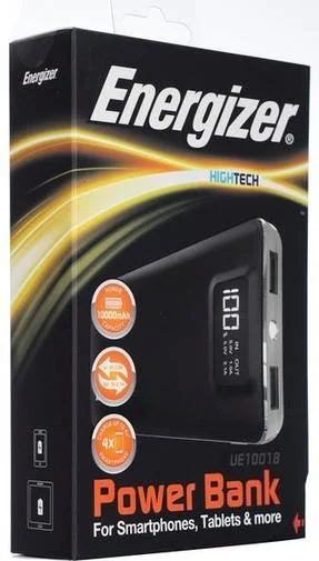 Фото: Батарея універсальна ENERGIZER UE10018 10000mAh Black № 13 | KTC