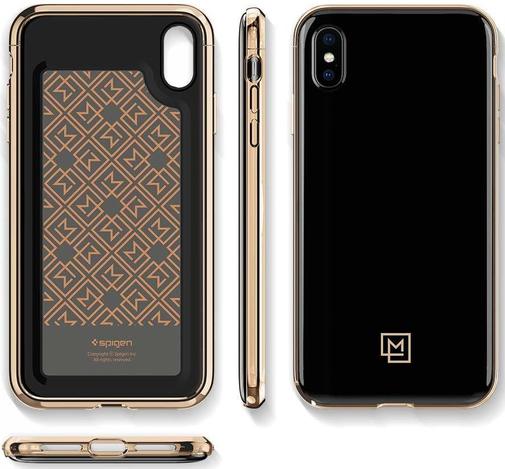 Чохол-накладка Spigen для iPhone XS Max - Case La Manon etui Gold Black