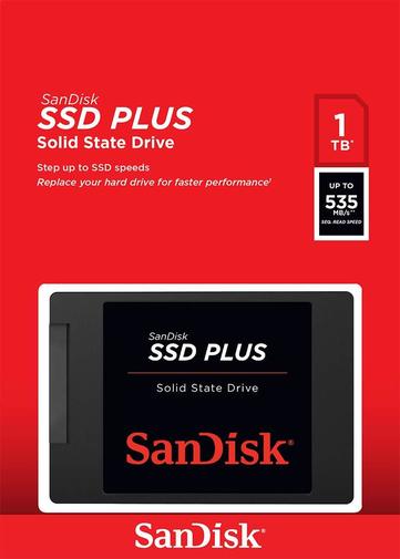Твердотільний накопичувач SanDisk Plus 1TB SDSSDA-1T00-G26