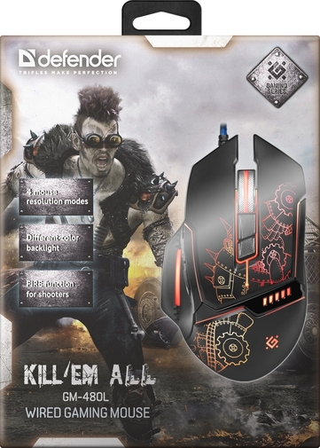 Миша Defender Killem All GM-480L Black (52480)