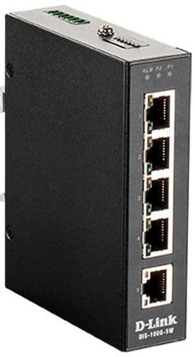 Switch, 5 ports, D-Link DIS-100G-5W 4xLAN(10/100/1000), некерований