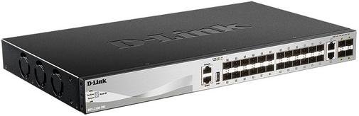 Switch, 28 ports, D-Link DGS-3130-30S 24xSFP, 4xSFP+, 2xLAN(10/100/1000), USB, керований L3
