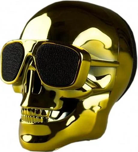Фото: Портативна колонка Jarre Technologies AeroSkull Nano Bluetooth Chrome Gold (ML80112) № 7 | KTC