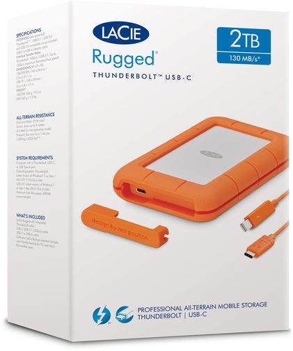 Зовнішній жорсткий диск LaCie Rugged 2TB STFS2000800 Orange
