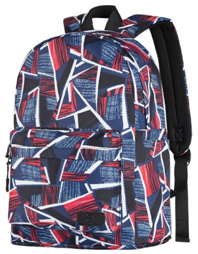 Рюкзак для ноутбука 2E TeensPack Absrtraction Red/Blue