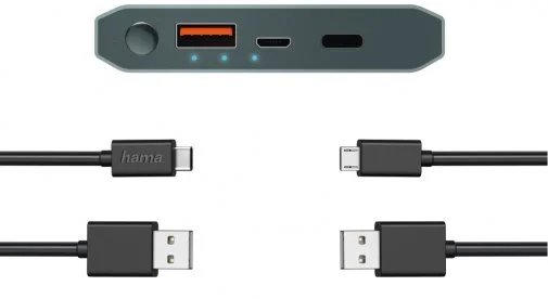 Фото: Батарея універсальна Hama PA12 12000mAh QC3.0 Anthracite (00183352) № 5 | KTC