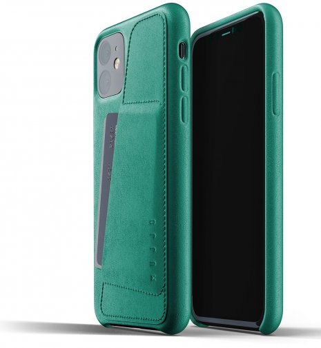 Чохол-накладка MUJJO для iPhone 11 - Full Leather Wallet, Alpine Green