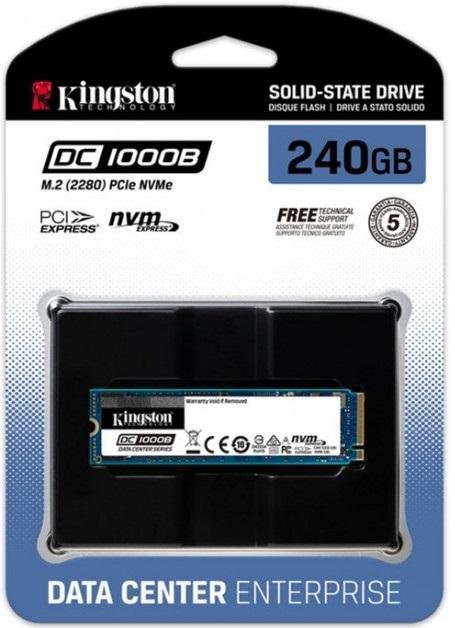 Твердотільний накопичувач Kingston DC1000B 2280 PCIe NVMe 3.0 x4 240GB SEDC1000BM8/240G