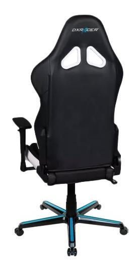 Крісло ігрове DXRacer Racing OH/RZ288/NBW, PU шкіра, Al основа, Black/Blue/White