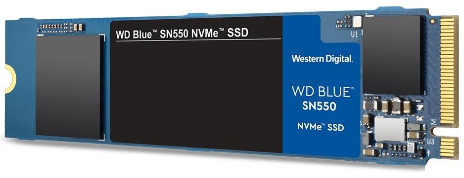 Твердотільний накопичувач WD Blue SN550 2280 PCIe 3.0 NVMe 500GB WDS500G2B0C