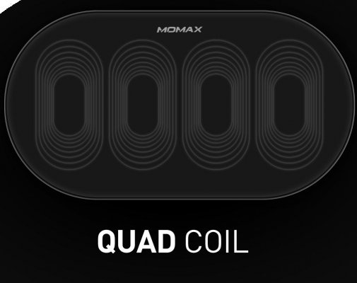 Бездротовий зарядний пристрій Momax Q.Pad Pro Qual-Coil Wireless Charger Black (UD11D)