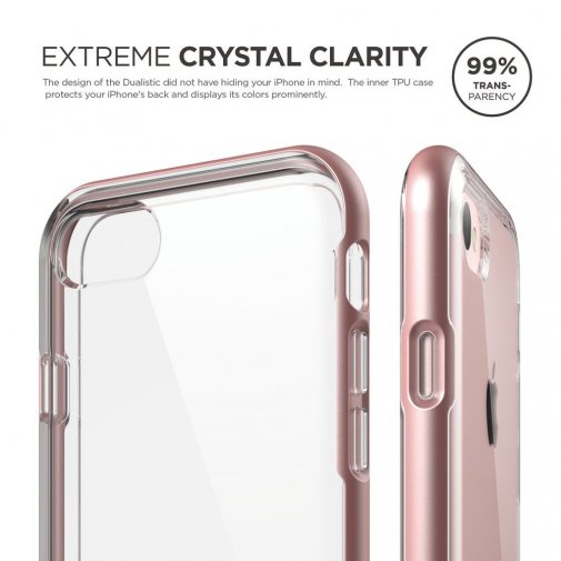Чохол Elago for Apple iPhone 8/7/SE - Dualistic Case Rose Gold (ES7DL-RGD-RT)