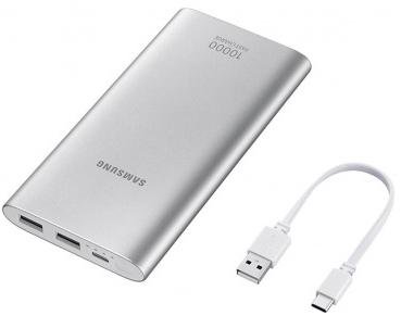 Батарея універсальна Samsung EB-P1100 10000mAh Silver (EB-P1100CSRGRU)