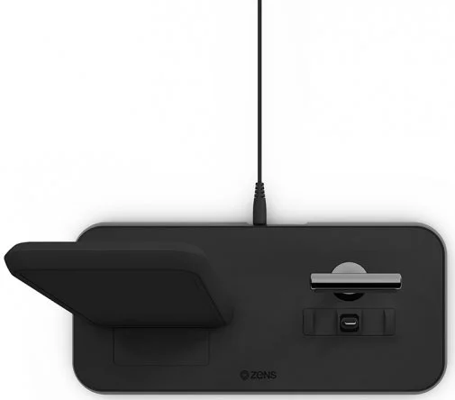 Фото: Бездротова зарядна станція Zens Stand with Dock Aluminium Wireless Charger Black (ZEDC06B/00) № 7 | KTC