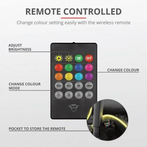 Фото: Крісло Trust GXT 717 Rayza RGB-Illuminated Black (23377_TRUST) № 11 | KTC