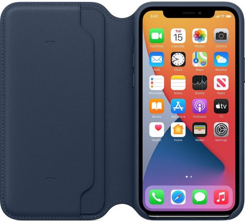 Чохол Apple for iPhone 11 Pro - Leather Folio Deep Sea Blue (MY1L2)